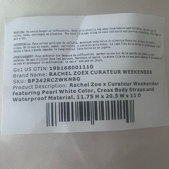 Rachel Zoe x Curateur Weekender Bag NWT - Picture 5 of 6